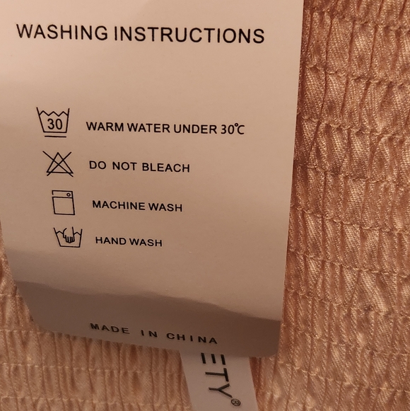 Women's V Neck Ruffle Sleeve Smocked Midi Dress L Boho Cottagecore Modest Flowy - Picture 6 of 8